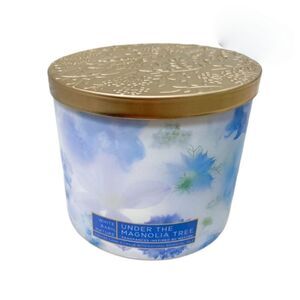 Bath & Body Works 3 Wick Candle Under the Magnolia Tree NEW Box